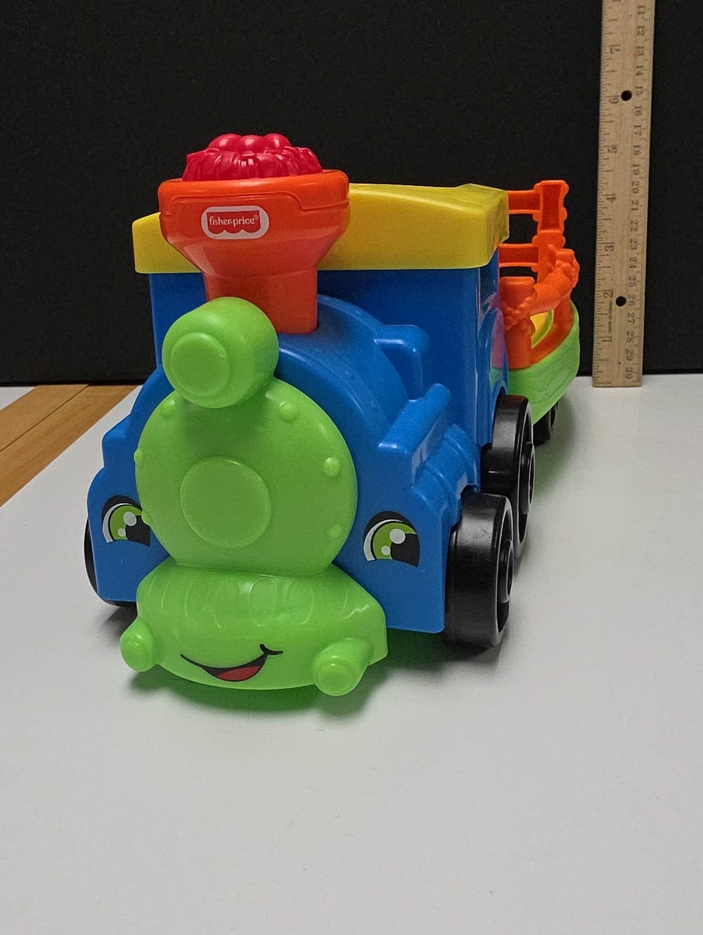 Fisher-Price Blue, Green & Orange Plastic Toddler Zoo Train With Sounds